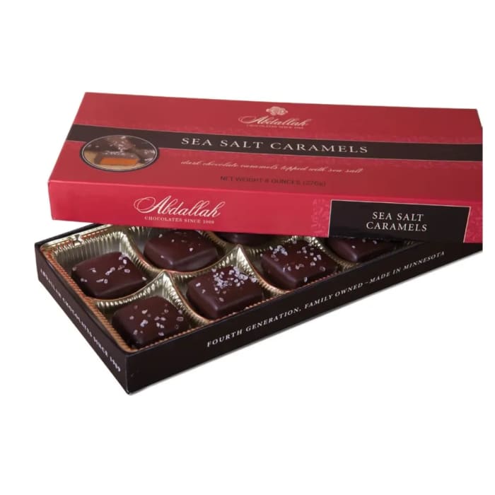 Abdallah Sea Salt Dark Chocolates 8 oz