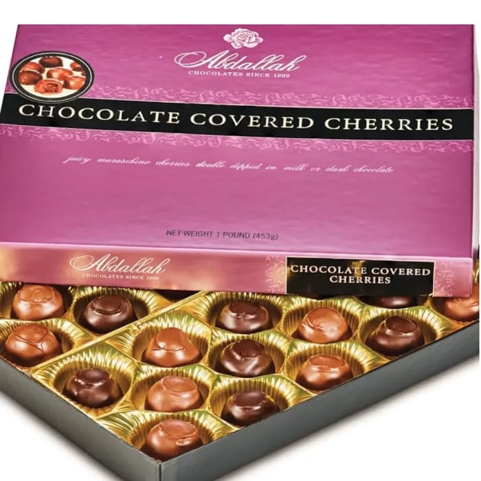 Abdallah Chocolates Cover Cherries 1 lb