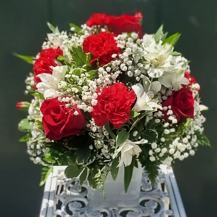 Red And White Comfort Cube