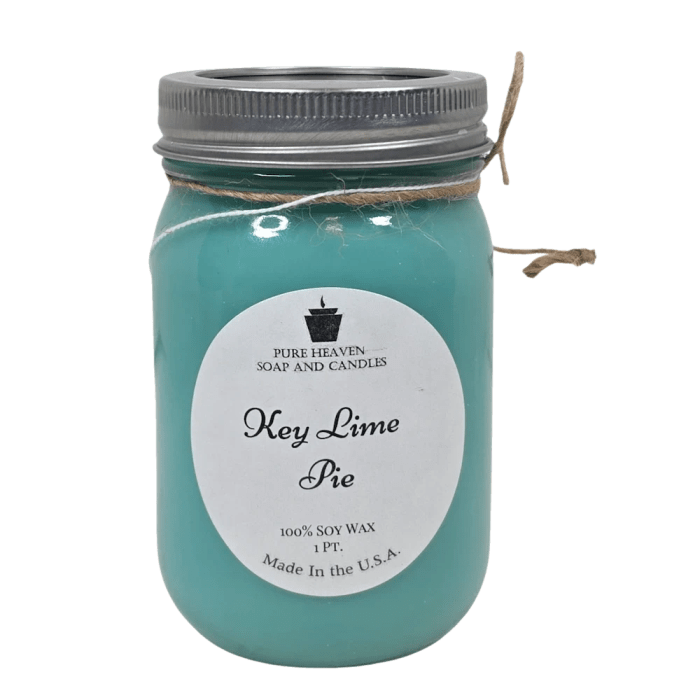 Key Lime Pie Soy Candle | Fresh Citrus Scented Mason Jar Candle