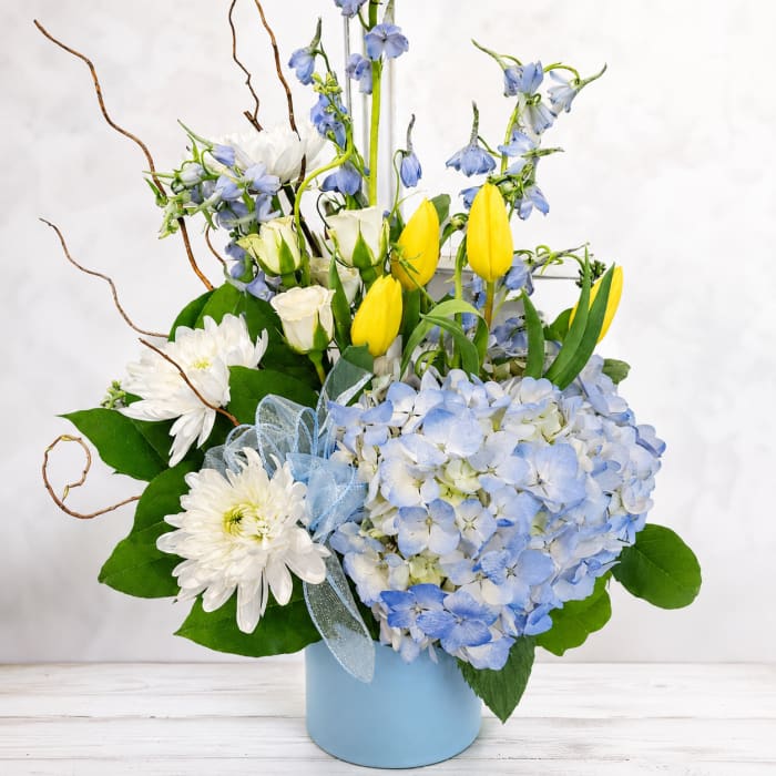 Baby Boy Spring Arrangement