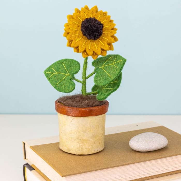 Felt Pot Sunflower
