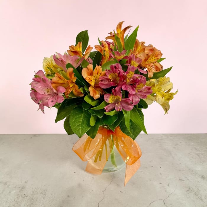 Alstroemeria Arrangement in A Vase