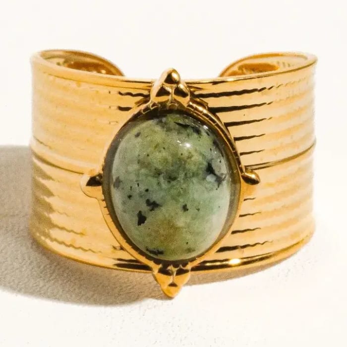 Oasi-Green Adjustable Ring