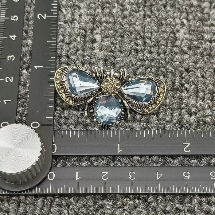Rhinestone Bee Brooch