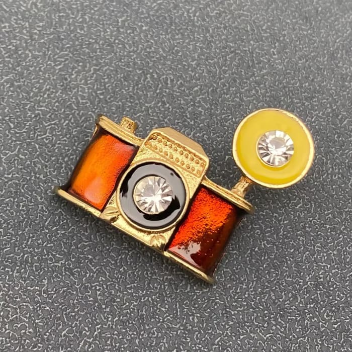 Vintage Camera Brooch