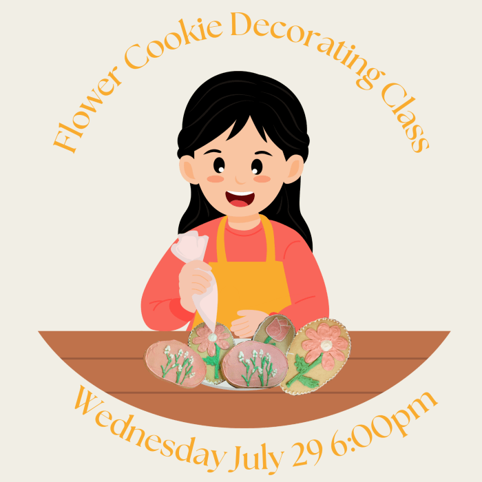 Flower Cookie Decorating