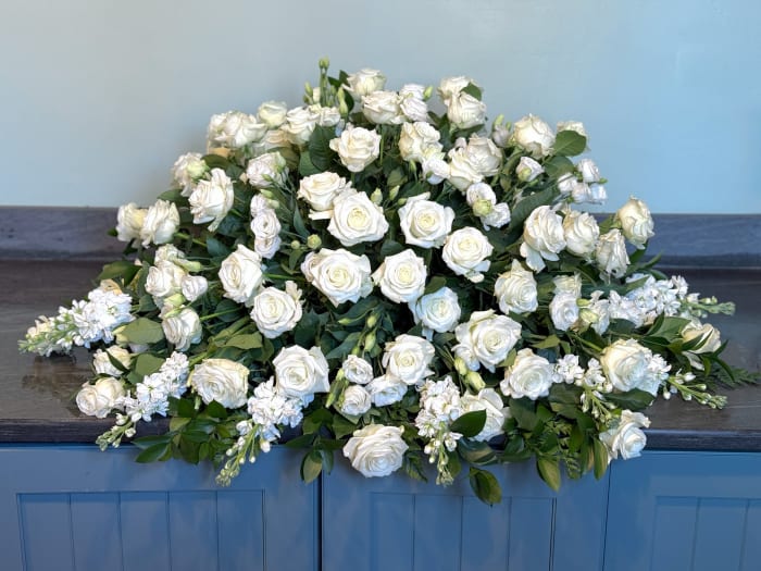 Rose Sympathy Casket Spray