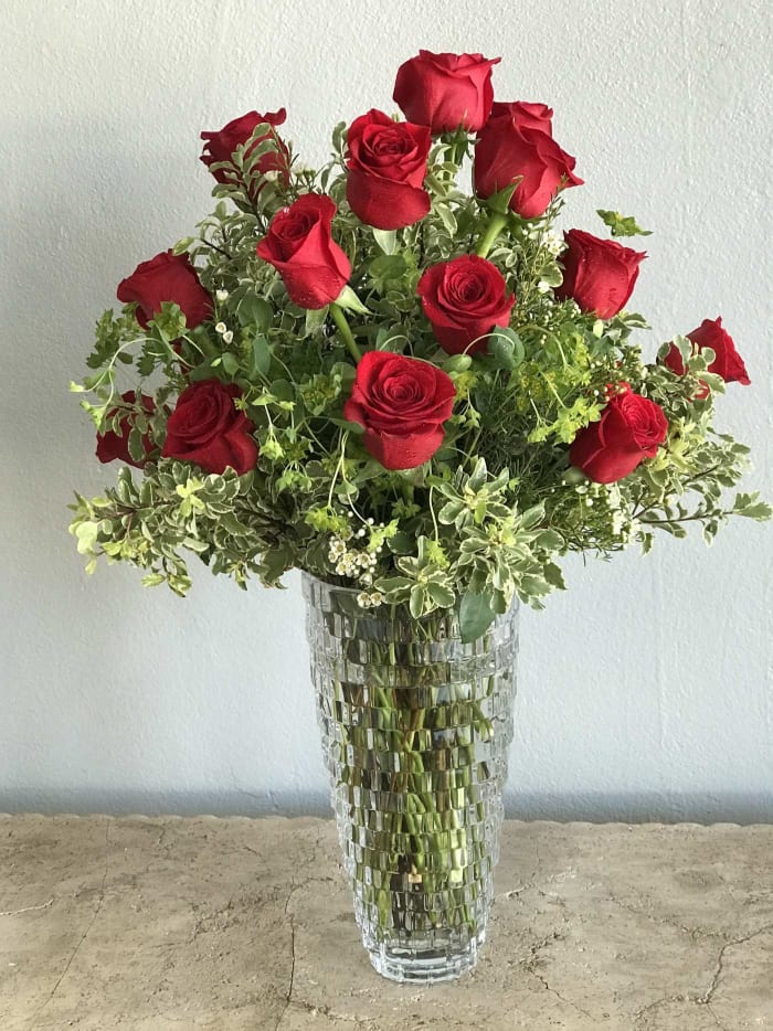 Highly Sophisticated Red Rose Bouquet