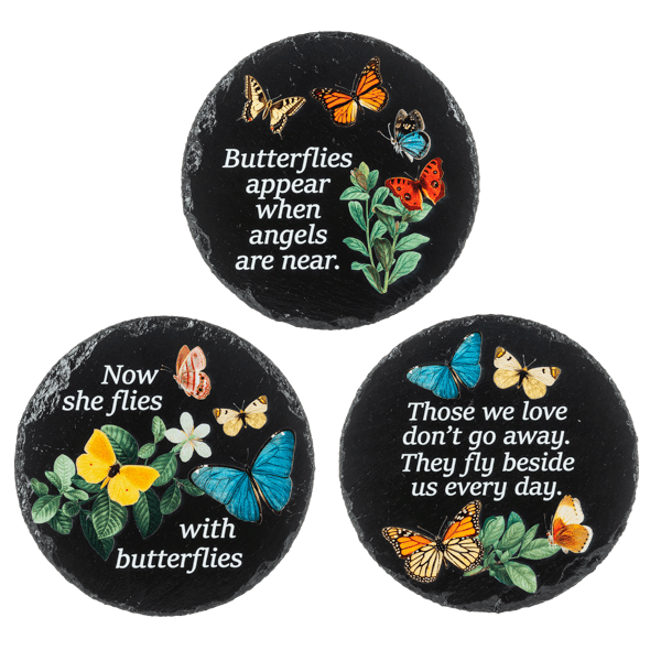 Butterfly Memorial Stones