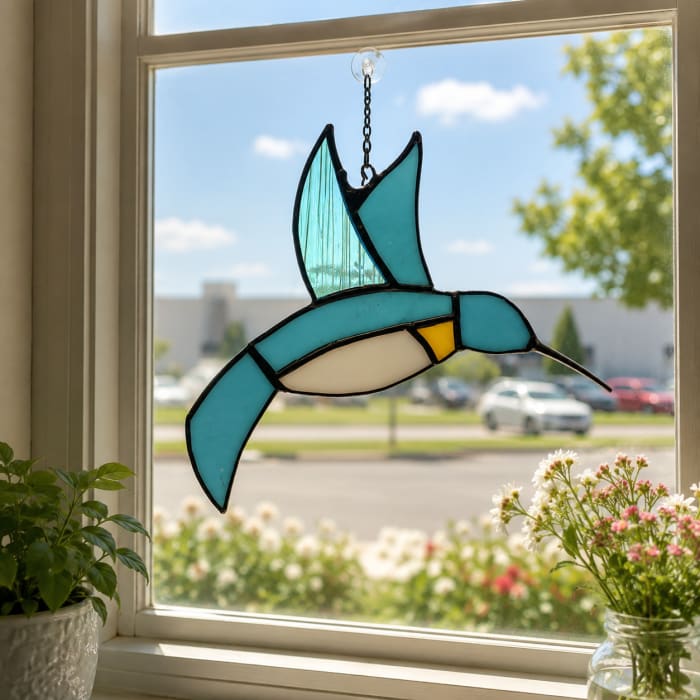 Blue Bird Stain glass