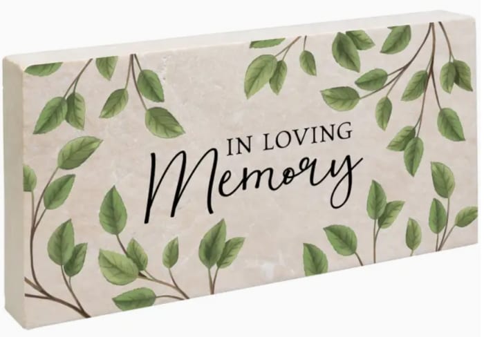 "Loving Memory" Marble Paver