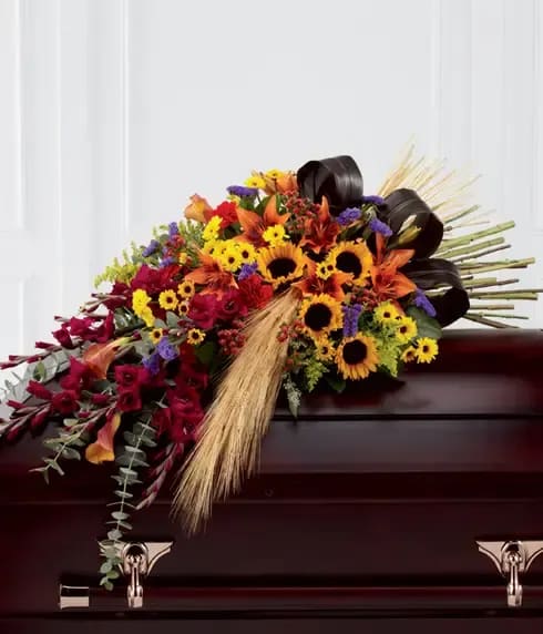 The Glorious Garden Casket Spray