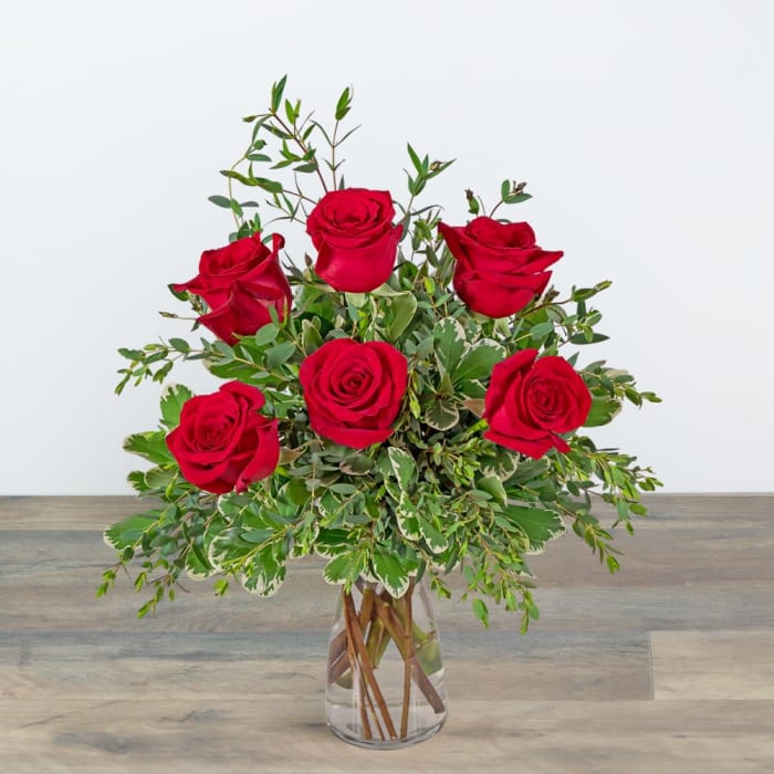 Half Dozen Red Roses