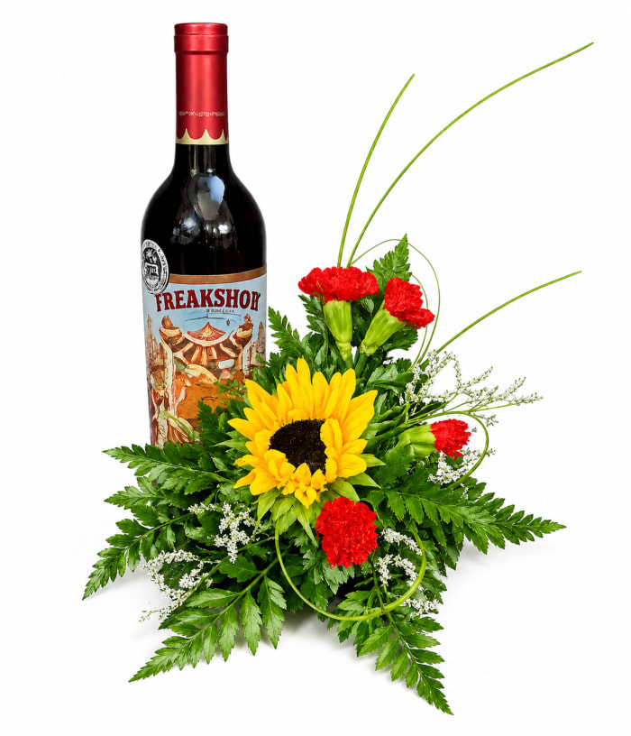 Wine with a Side of Flowers