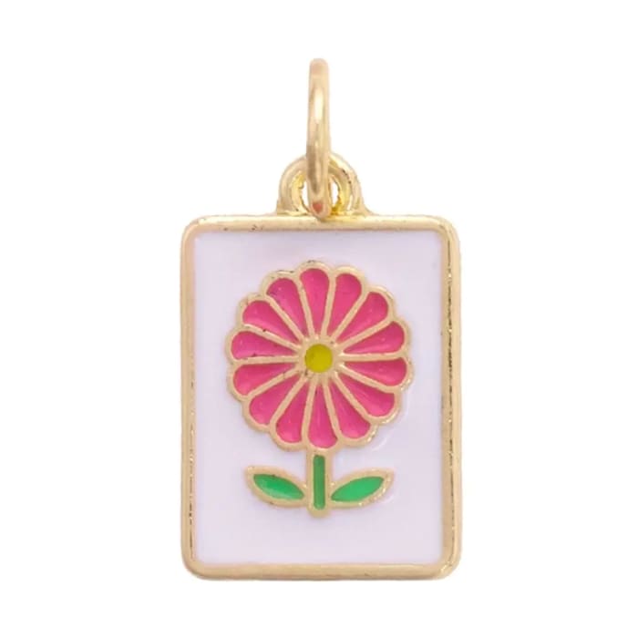 Flower Mahjong Title Charm