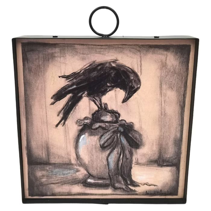 Mini Pen & Ink Crow Print