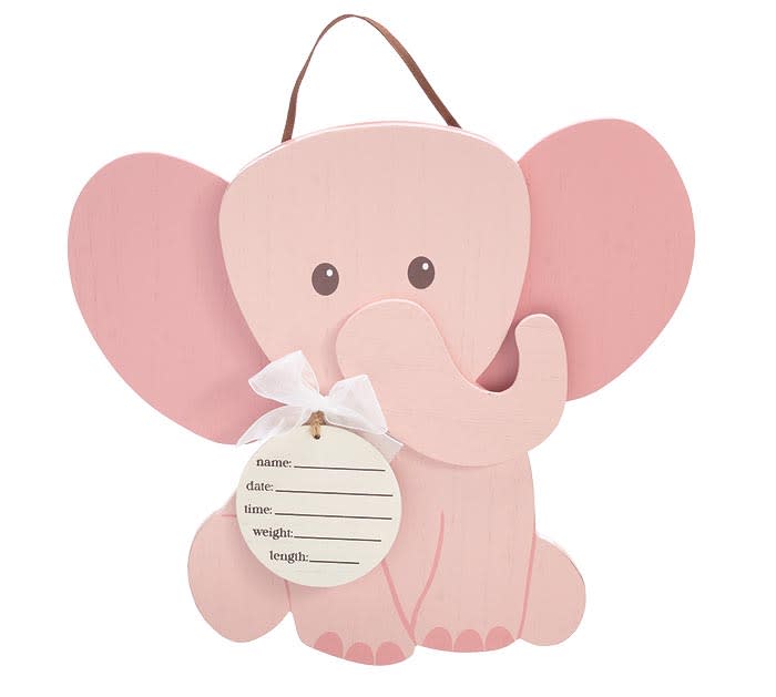 Baby Girl Elephant Wall Hanging