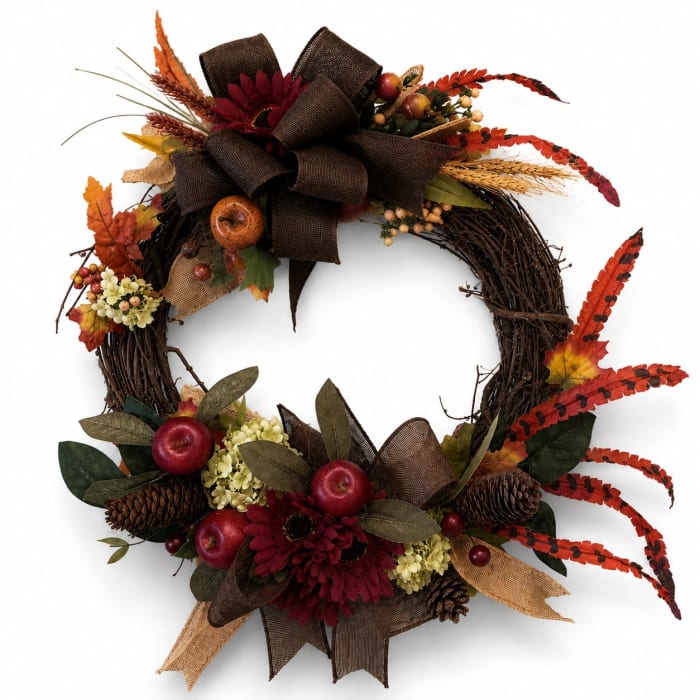 Spooky Fall Silk Wreath