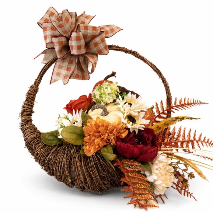 Cornucopia Silk Wreath