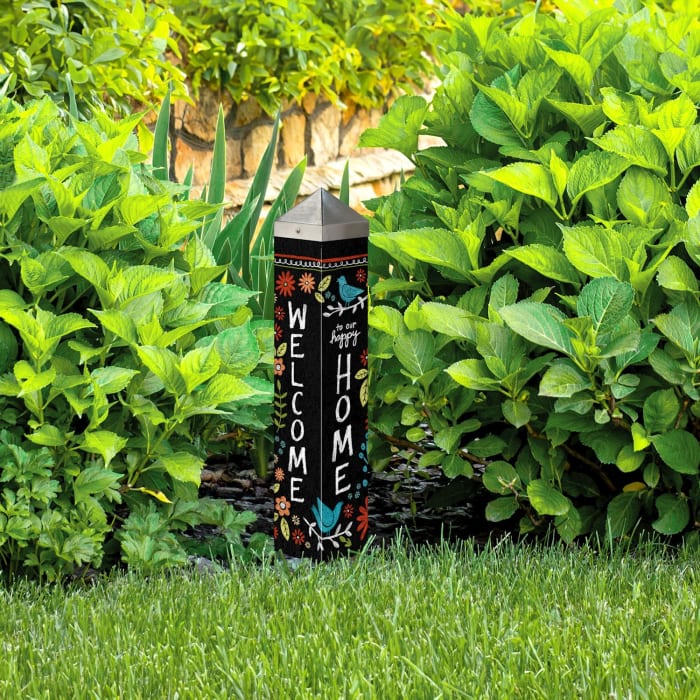 Chalkboard Floral 20" Art Pole