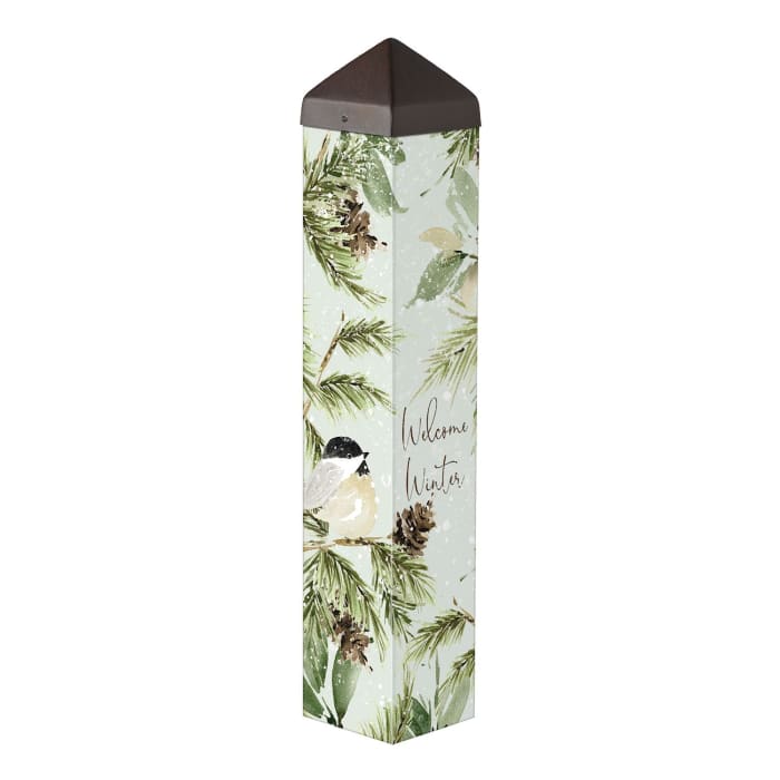Winter Chickadee 20" Art Pole