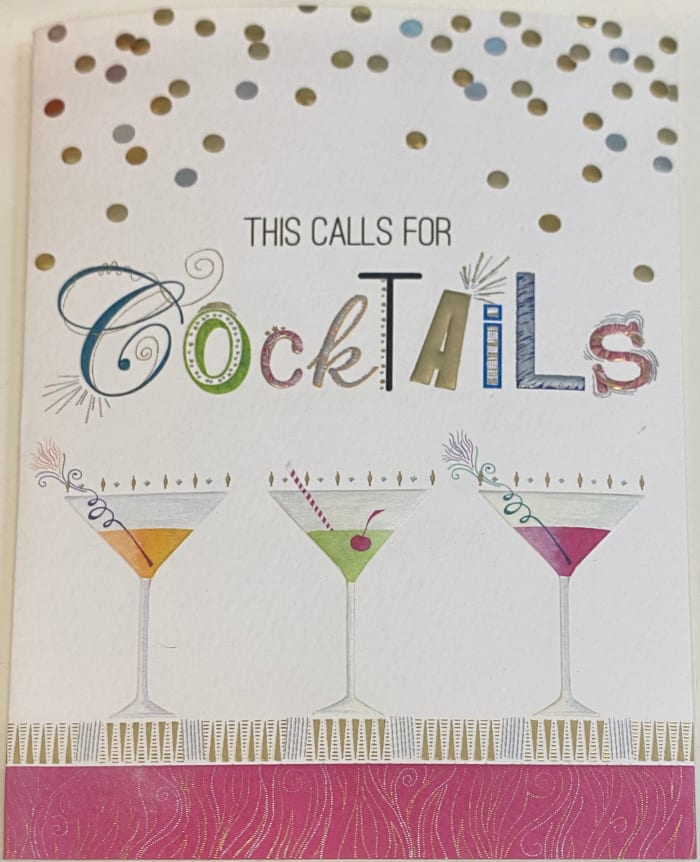 This Calls For Cocktails Card