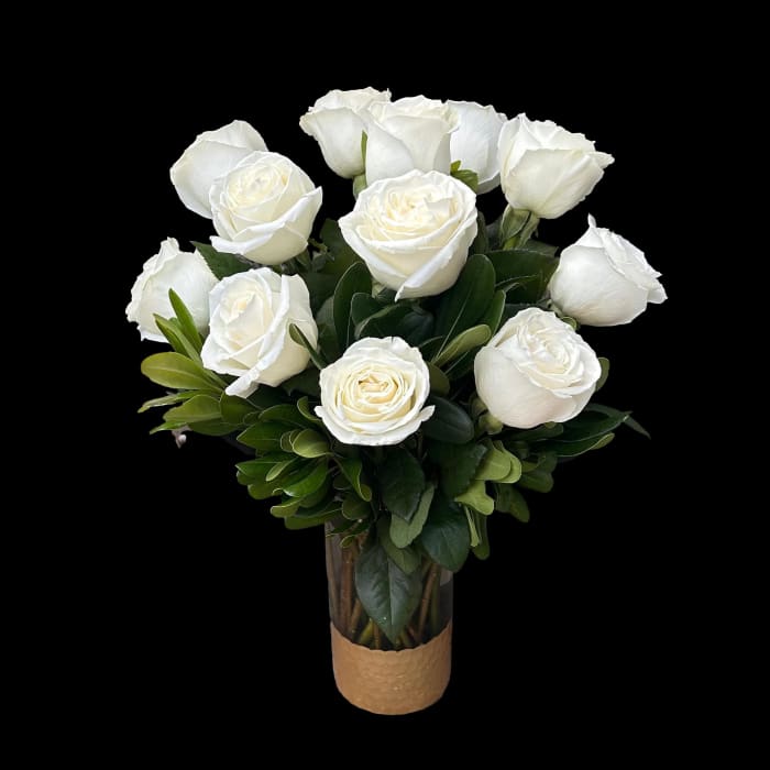 A Dozen Elegant Roses