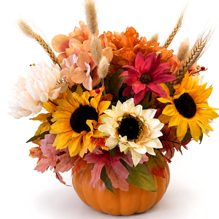 Pumpkin Silk Arrangement