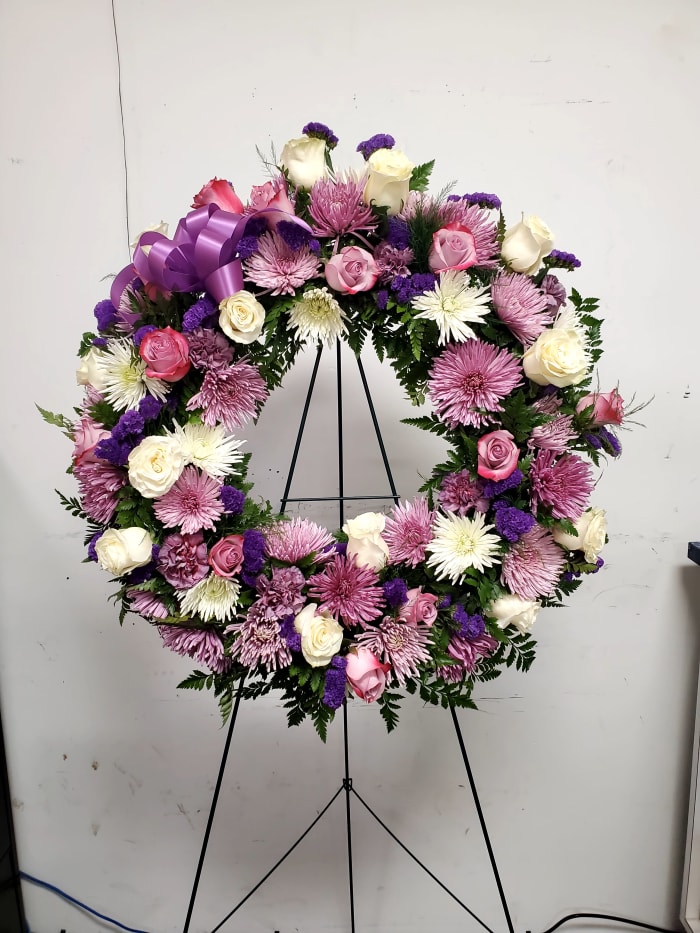 Eternal Lavender Remembrance Wreath