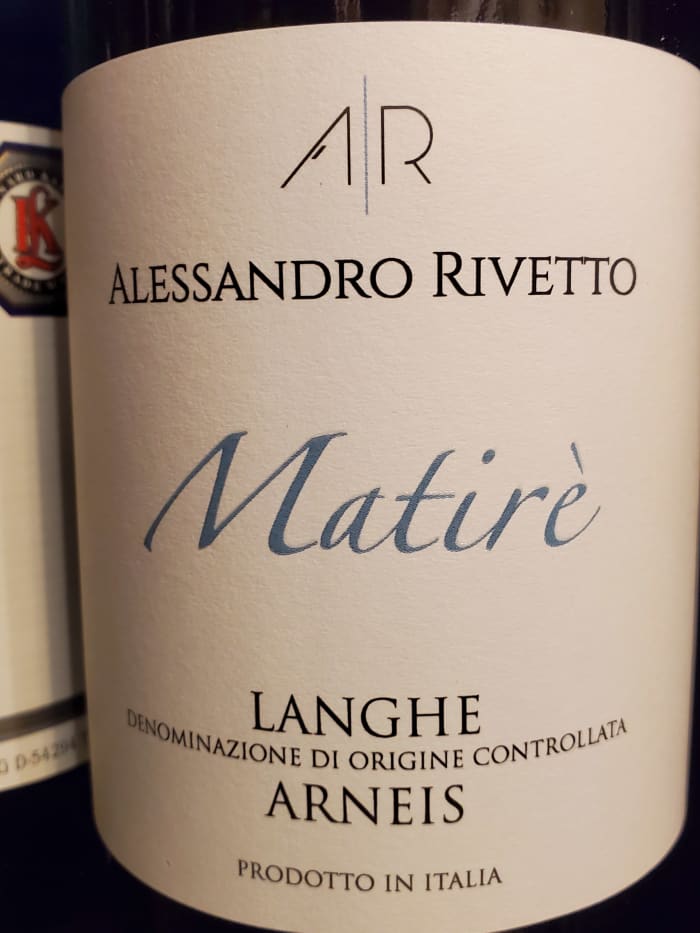 Arneis, A. Rivetto Arneis MATIRE Lange DOC