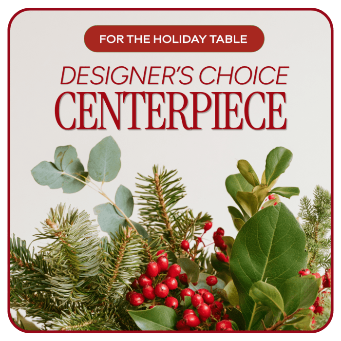 Designer's Choice Christmas Centerpiece