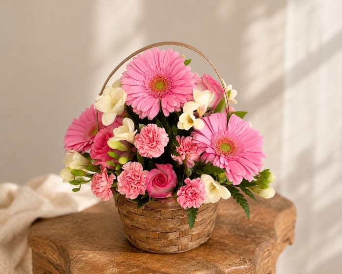 Pink Garden Basket