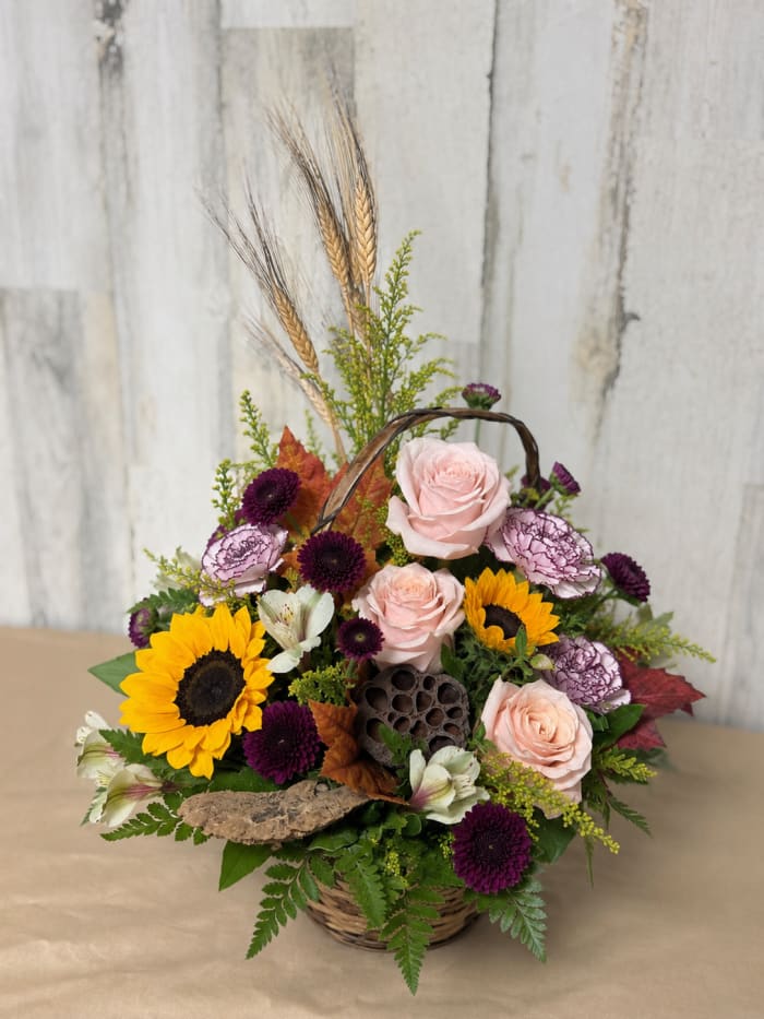 Blushing Harvest Basket