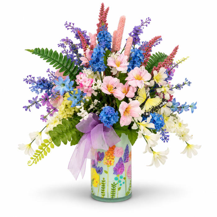Bright & Whimsical Silk Arrangement