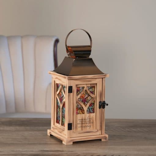 Every Day Lantern with Stained Glass Look