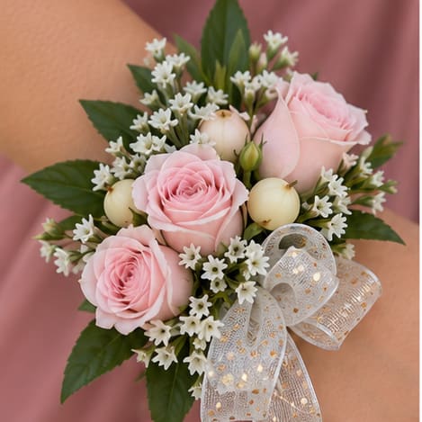 Pink Homecoming Flowers