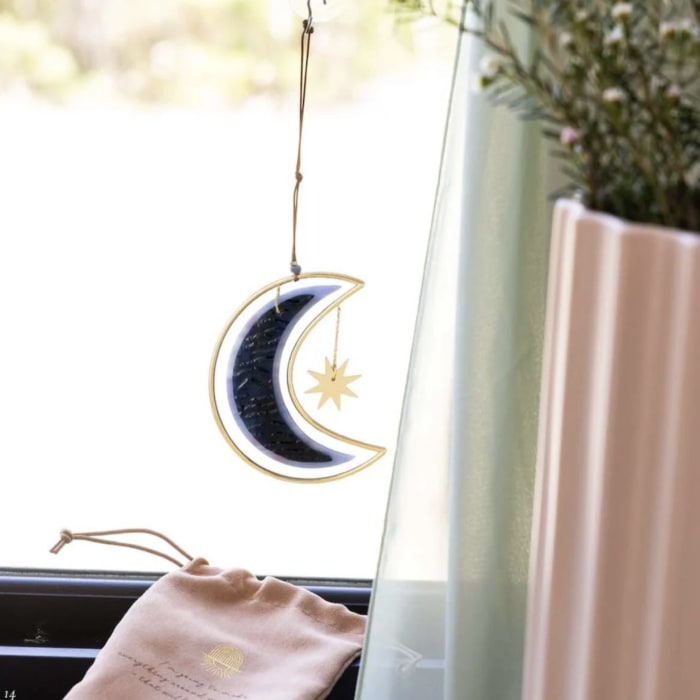 Stained Glass Light Catcher – Moon & Star