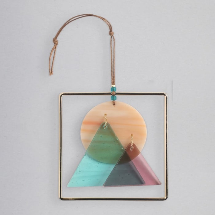 Sunset Mountains Stained Glass Suncatcher | Scout Curated Wears