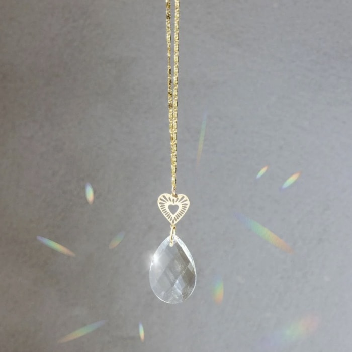 Radiating Heart Pocket Suncatcher