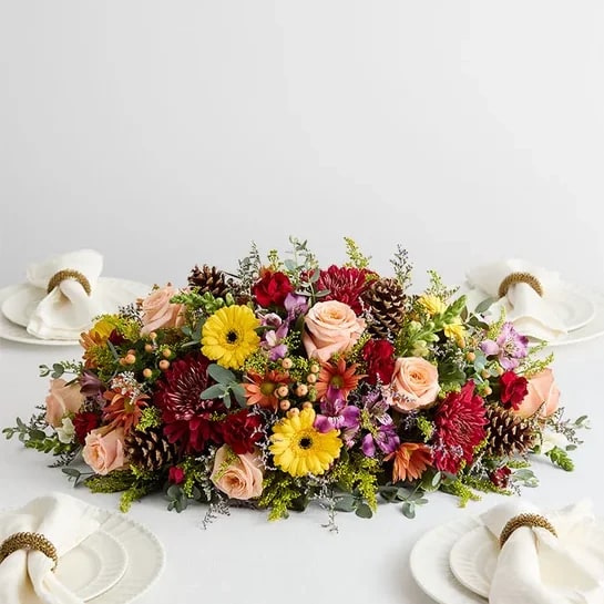 Crisp fall centerpiece