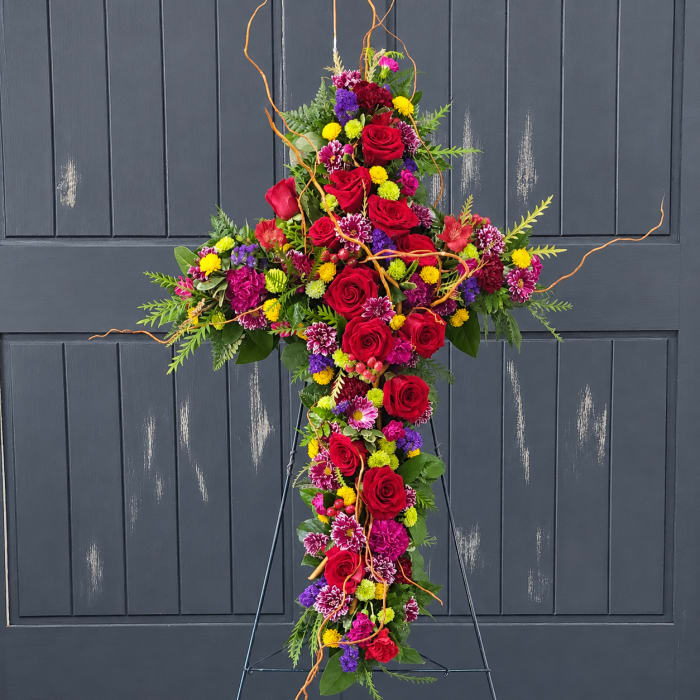 Homeward Rustic Rose Cross