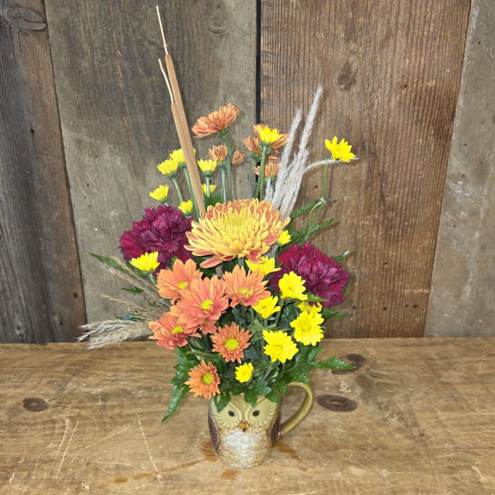 Judy's Fall Owl Bouquet