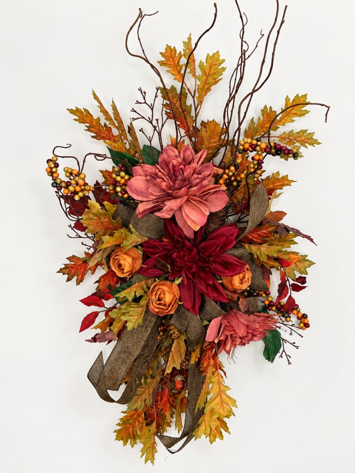 Autumn Garden Artifical Swag