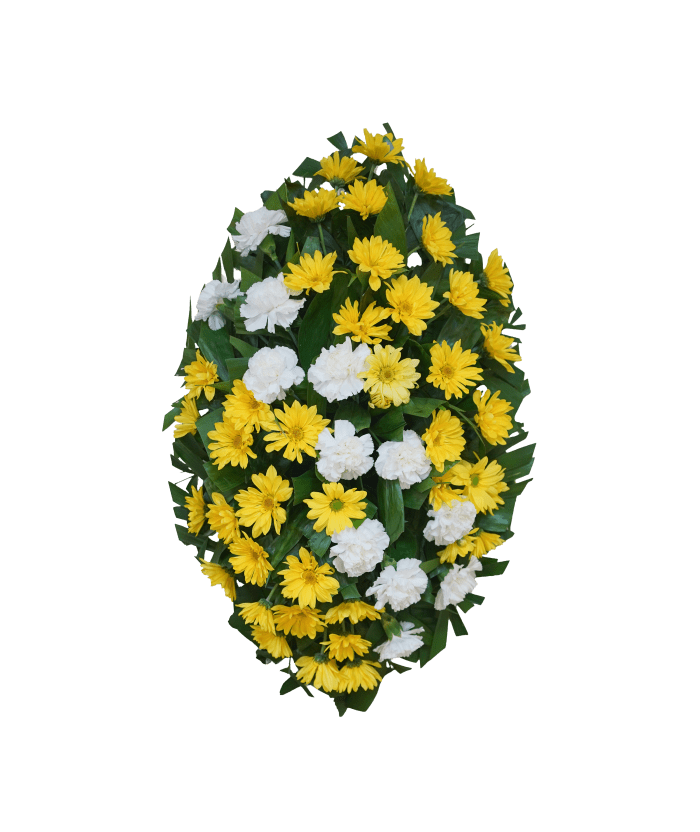 CR-02 Corona de claveles y margaritas