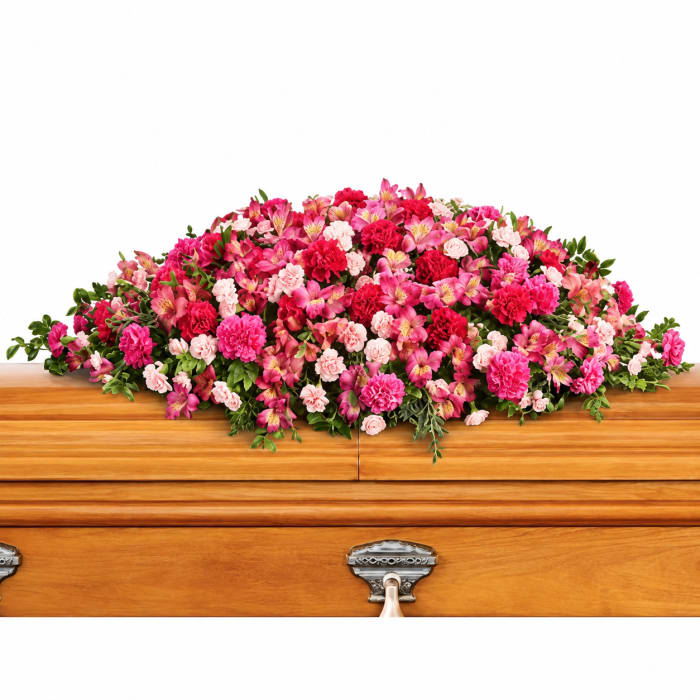 A Life Loved Casket Spray