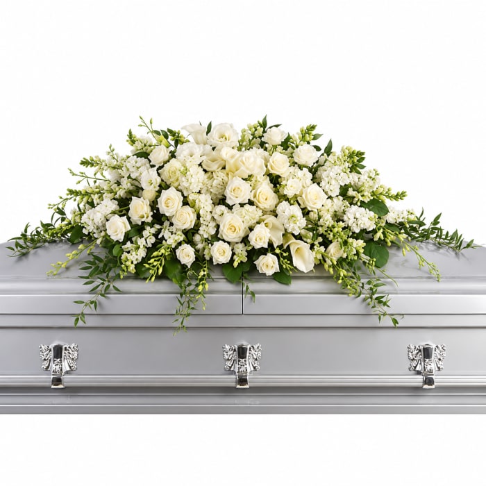Purity And Peace Casket Spray
