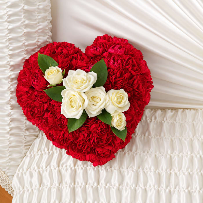 A Devoted Heart Casket Insert