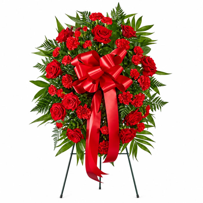 Red Standing Spray