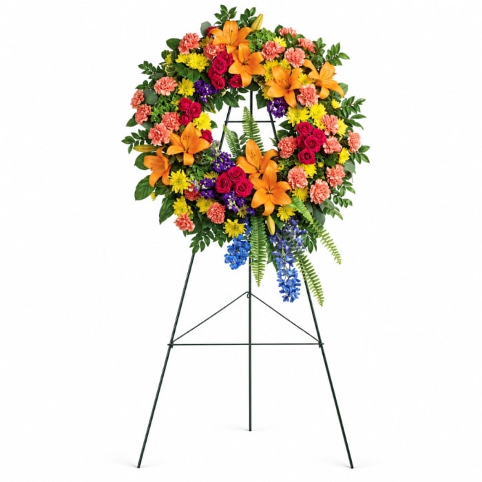 Colorful Serenity Wreath